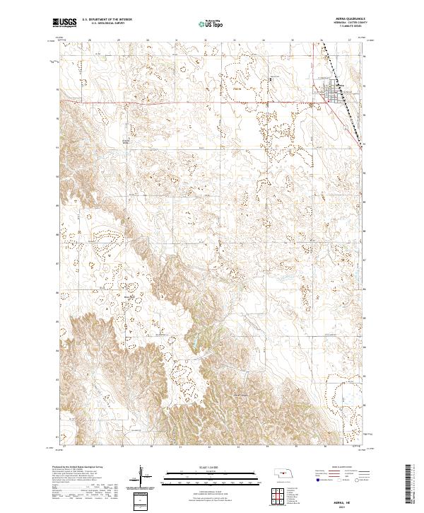 USGS Topographic Map – Merna