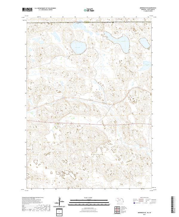 USGS Topographic Map – Merriman NE