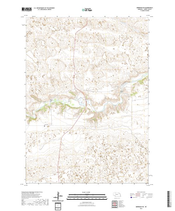 2021 Map of Merriman SW, 2021 Print