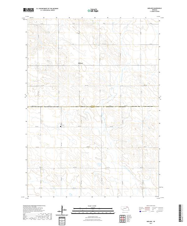 USGS Topographic Map – Midland