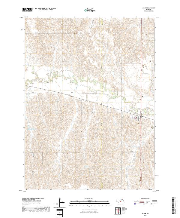 USGS Topographic Map – Miller