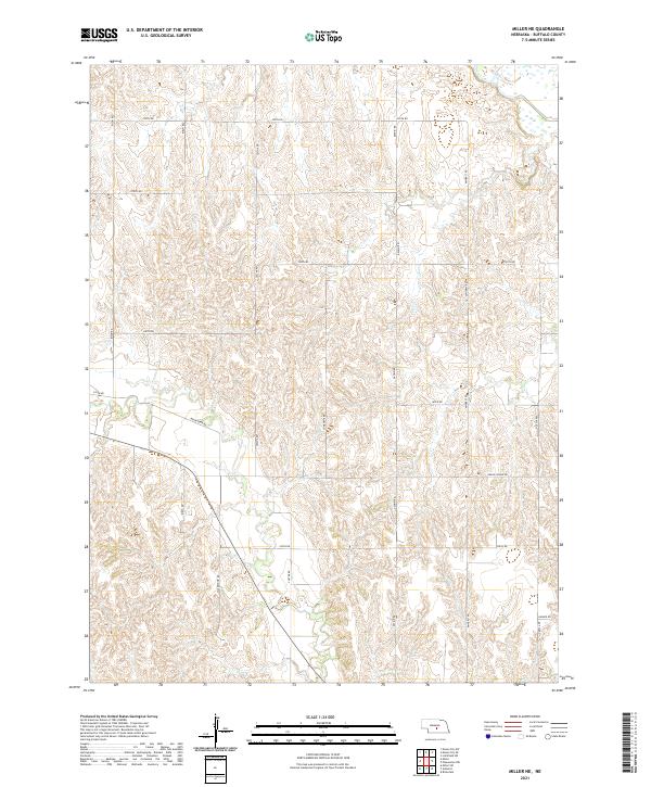 USGS Topographic Map – Miller NE