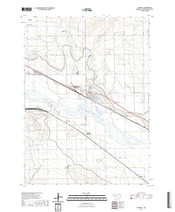 USGS Topographic Map – Mitchell