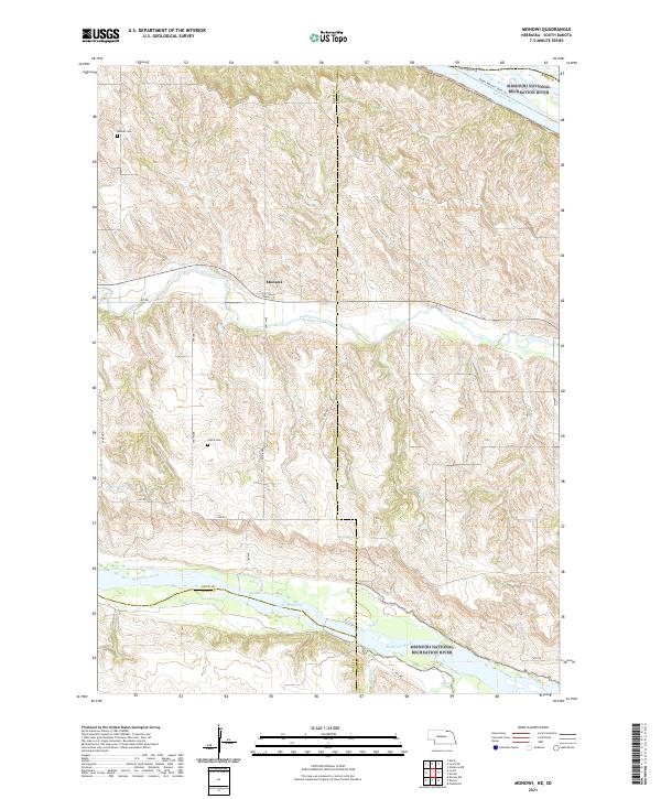 USGS Topographic Map – Monowi