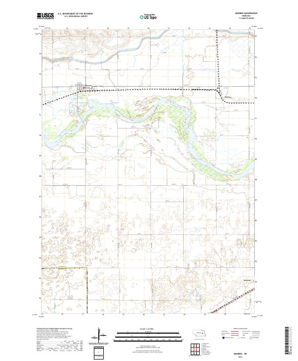 USGS Topographic Map – Monroe