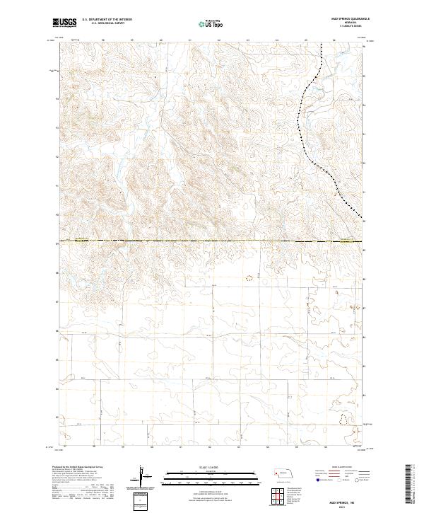 USGS Topographic Map – Mud Springs
