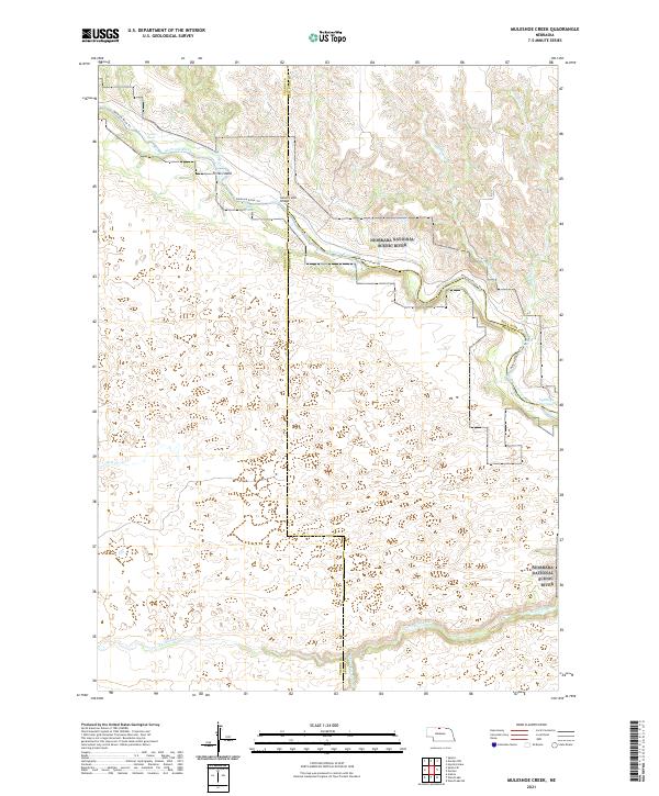 USGS Topographic Map – Muleshoe Creek