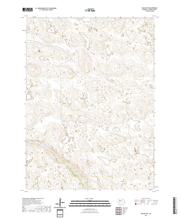 2021 Map of Mullen NW, 2021 Print