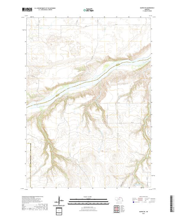 USGS Topographic Map – Naper SW