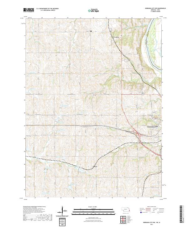 USGS Topographic Map – Nebraska City NW
