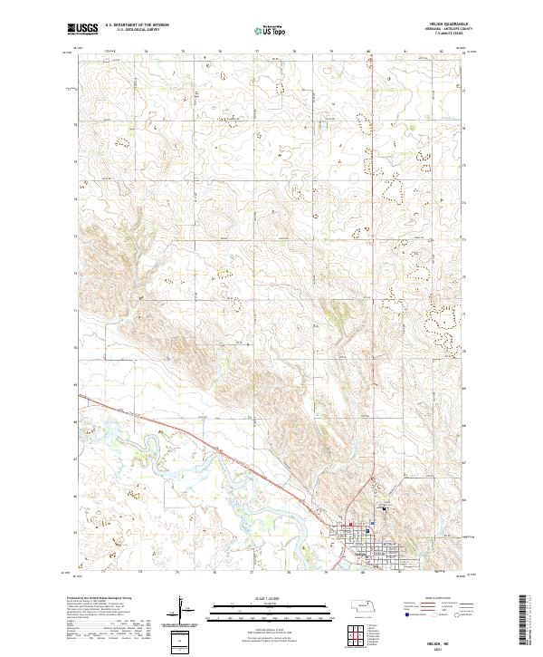 USGS Topographic Map – Neligh