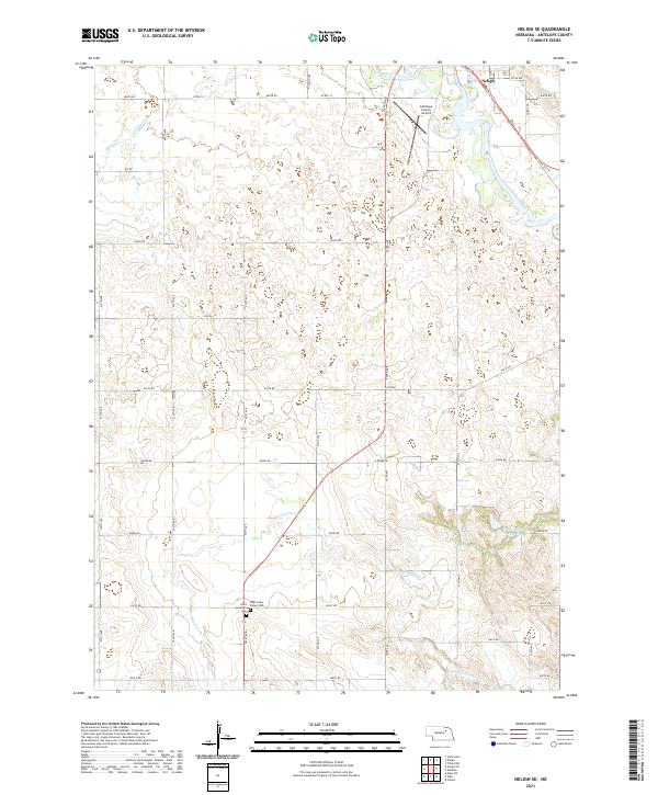 USGS Topographic Map – Neligh SE