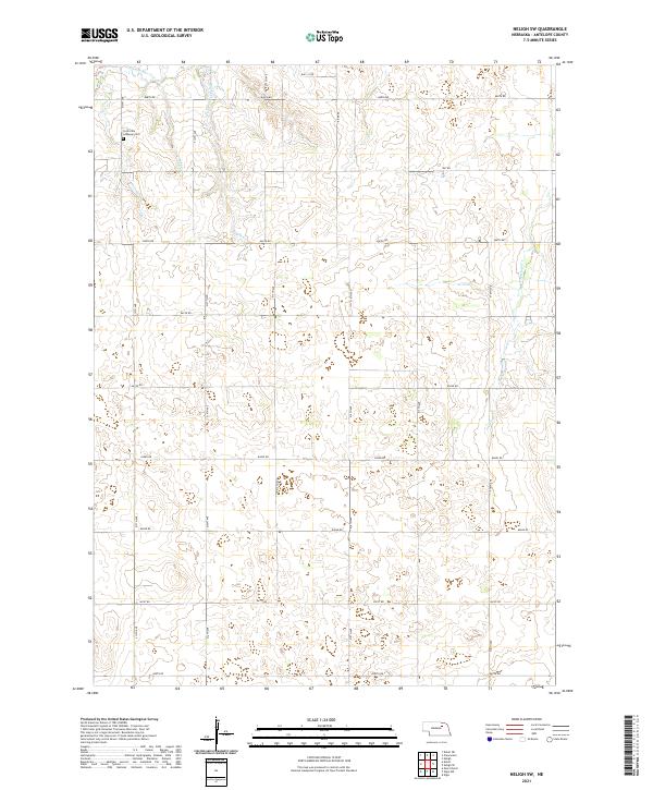 USGS Topographic Map – Neligh SW