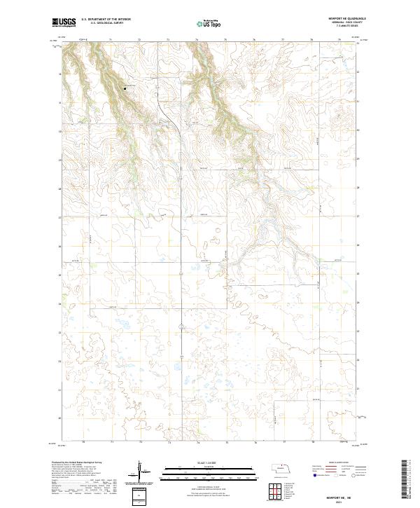 USGS Topographic Map – Newport NE