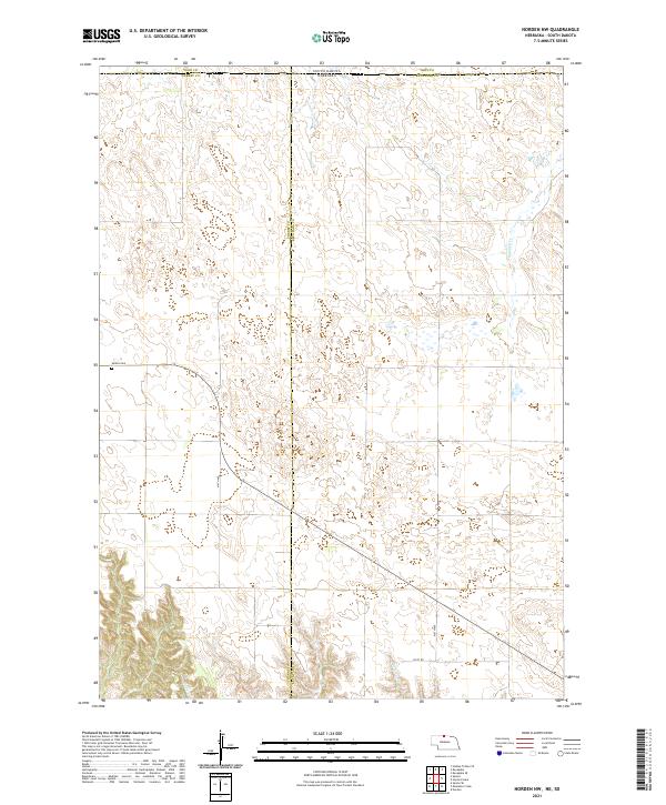 2021 Map of Norden NW, 2021 Print