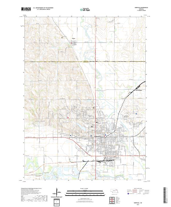 USGS Topographic Map – Norfolk