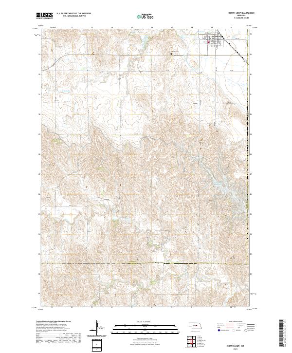 USGS Topographic Map – North Loup