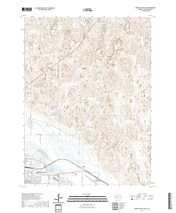 USGS Topographic Map – North Platte East