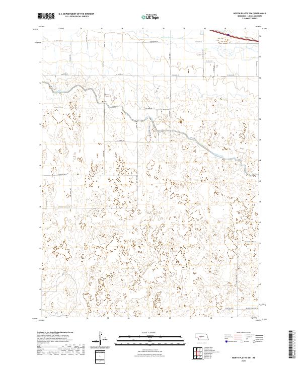 USGS Topographic Map – North Platte SW