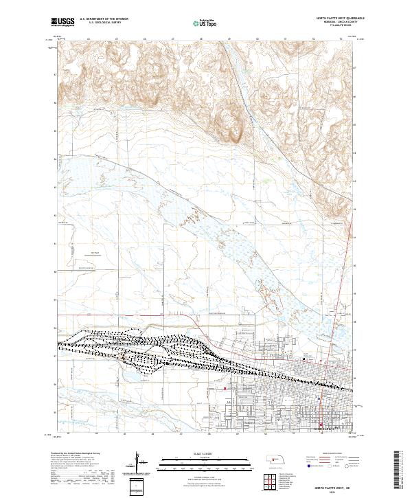 USGS Topographic Map – North Platte West