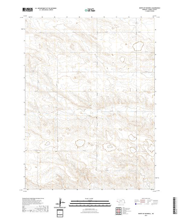 USGS Topographic Map – North of Bushnell