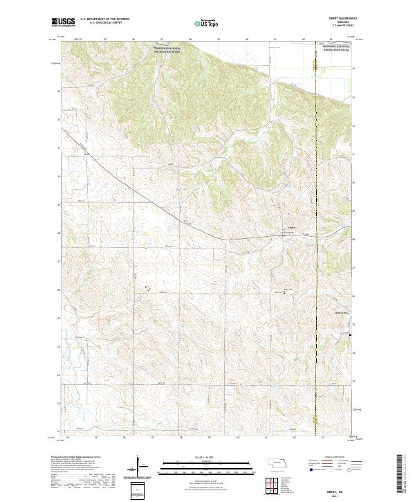 USGS Topographic Map – Obert