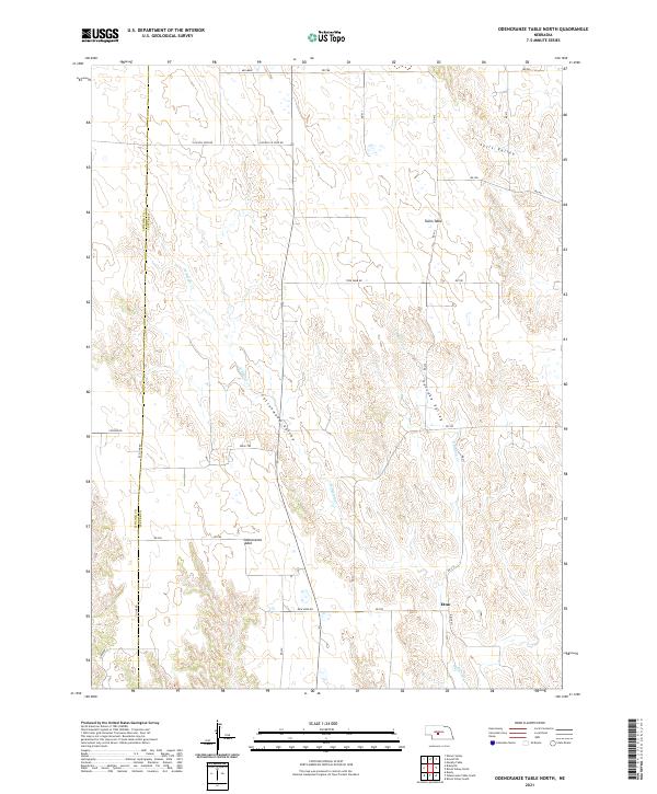 USGS Topographic Map – Odencranze Table North