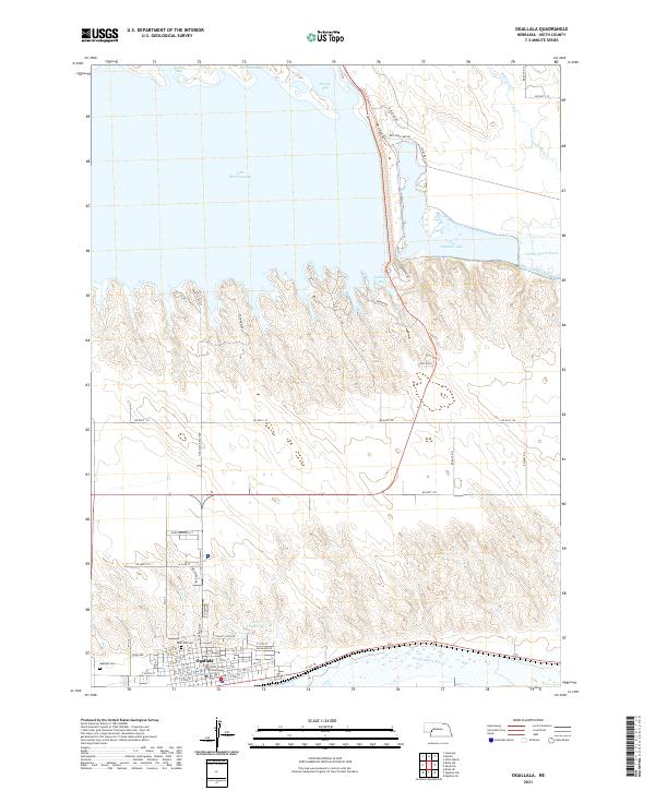 USGS Topographic Map – Ogallala