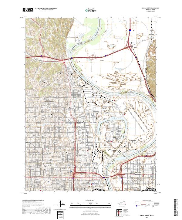 USGS Topographic Map – Omaha North