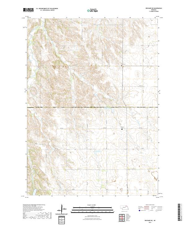 USGS Topographic Map – Orchard NE