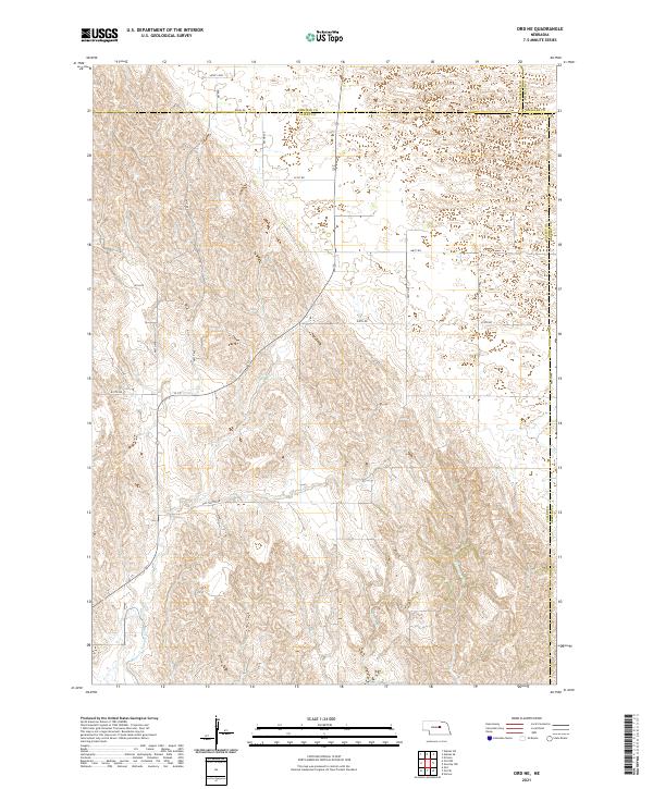 USGS Topographic Map – Ord NE