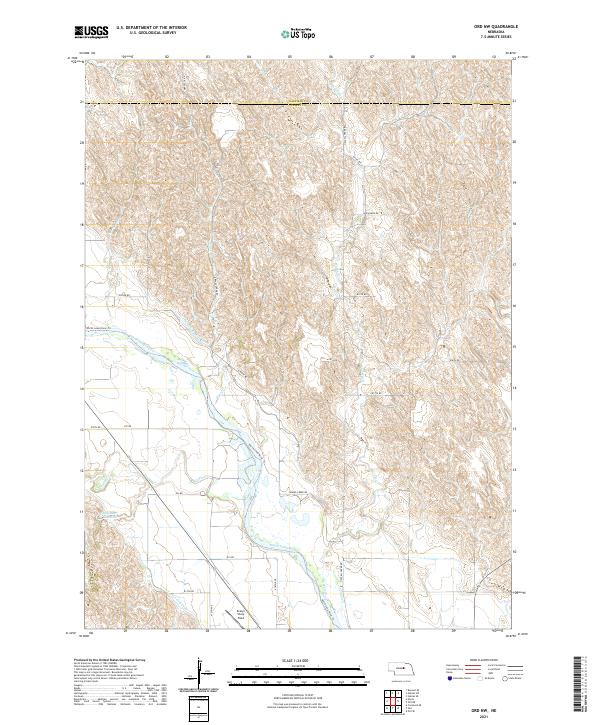 USGS Topographic Map – Ord NW