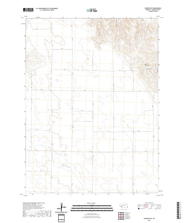 USGS Topographic Map – Oshkosh SW