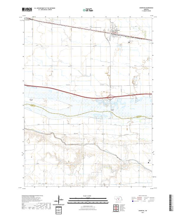USGS Topographic Map – Overton