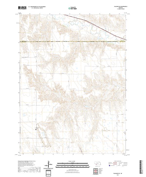 USGS Topographic Map – Palisade SW