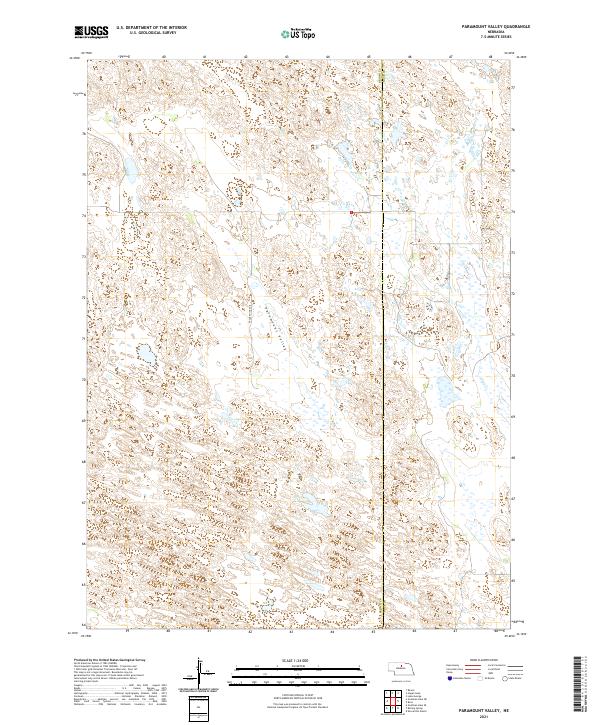 USGS Topographic Map – Paramount Valley
