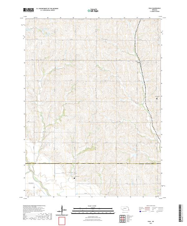 USGS Topographic Map – Paul