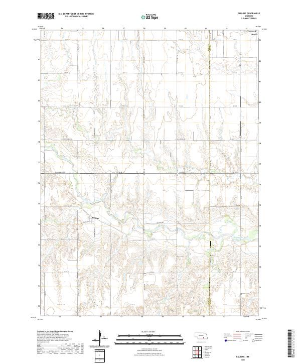 USGS Topographic Map – Pauline