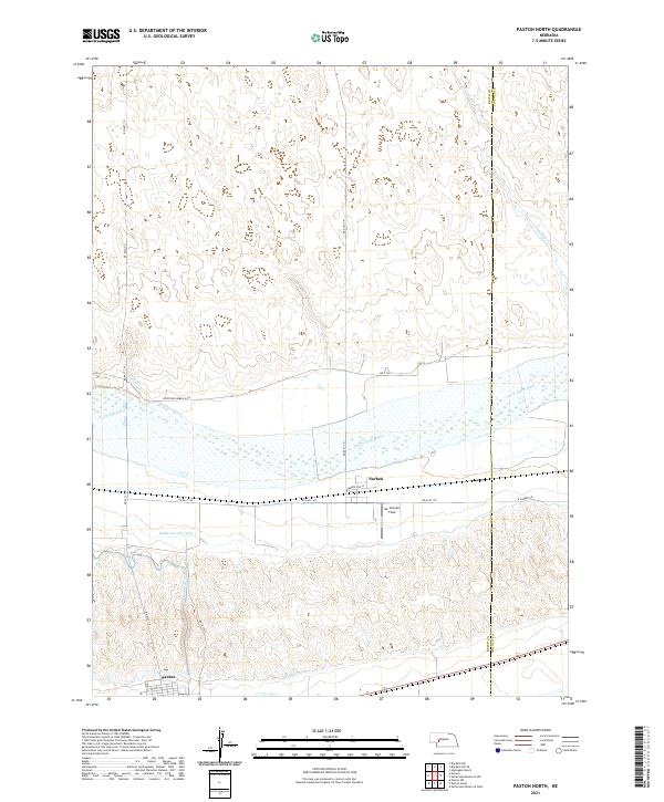 USGS Topographic Map – Paxton North