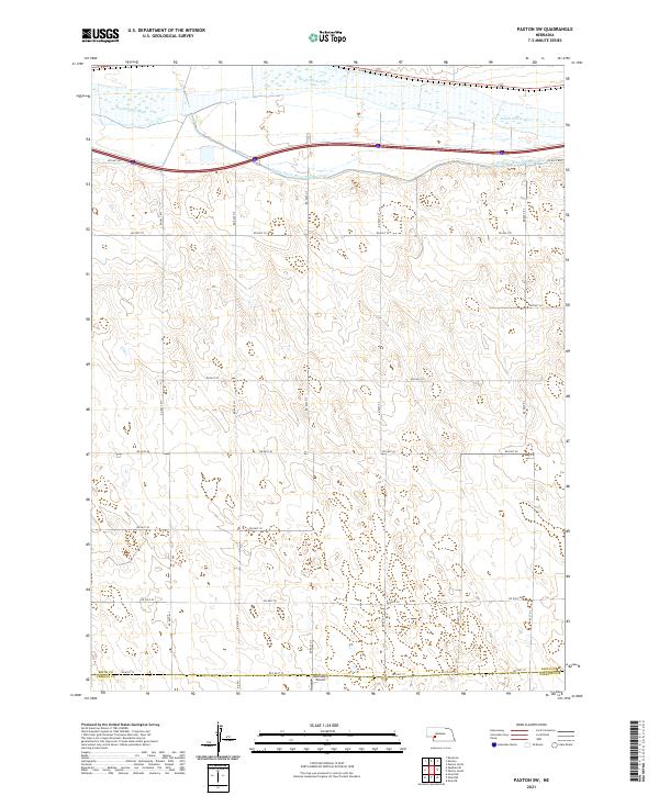USGS Topographic Map – Paxton SW
