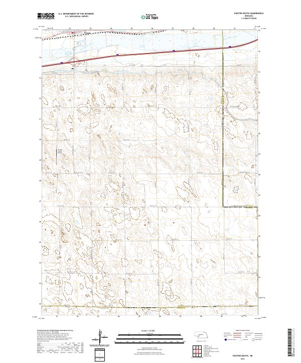 USGS Topographic Map – Paxton South