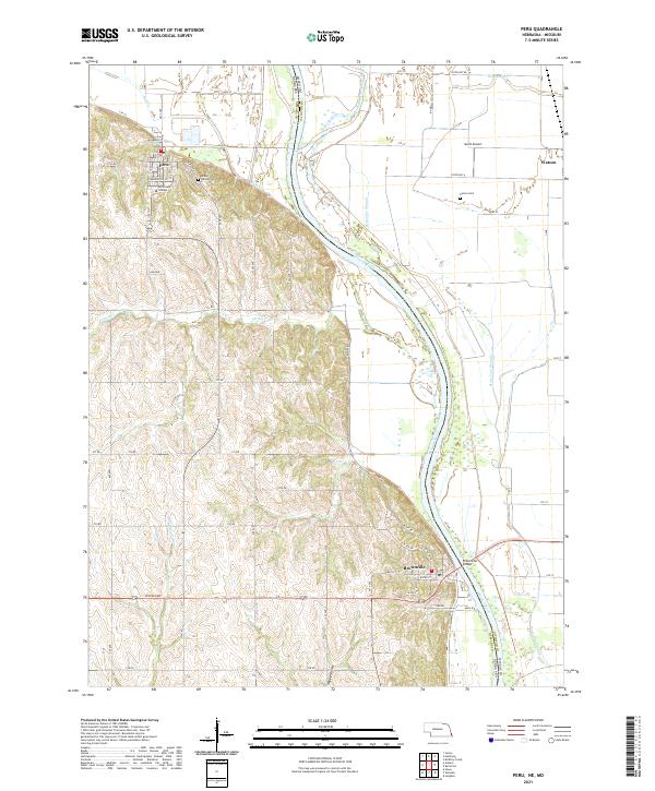 USGS Topographic Map – Peru