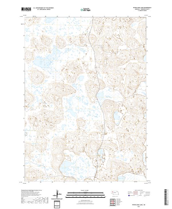 USGS Topographic Map – Peter Long Lake
