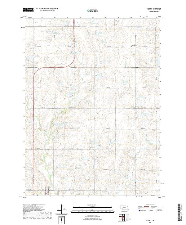 USGS Topographic Map – Pickrell