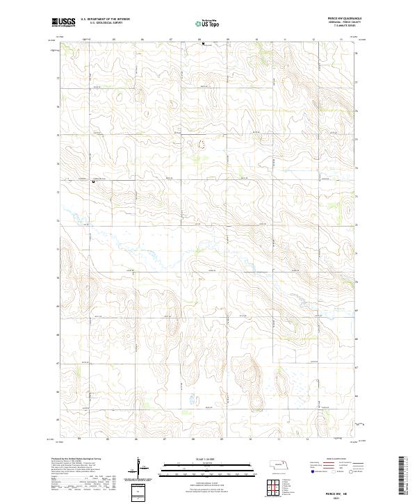 USGS Topographic Map – Pierce NW