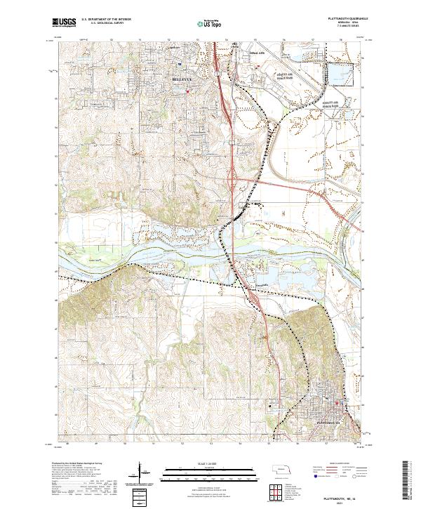 USGS Topographic Map – Plattsmouth