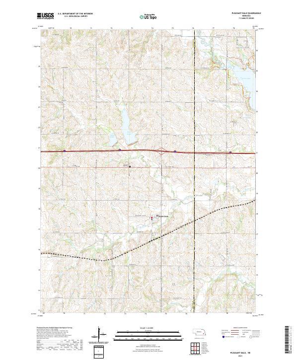 USGS Topographic Map – Pleasant Dale
