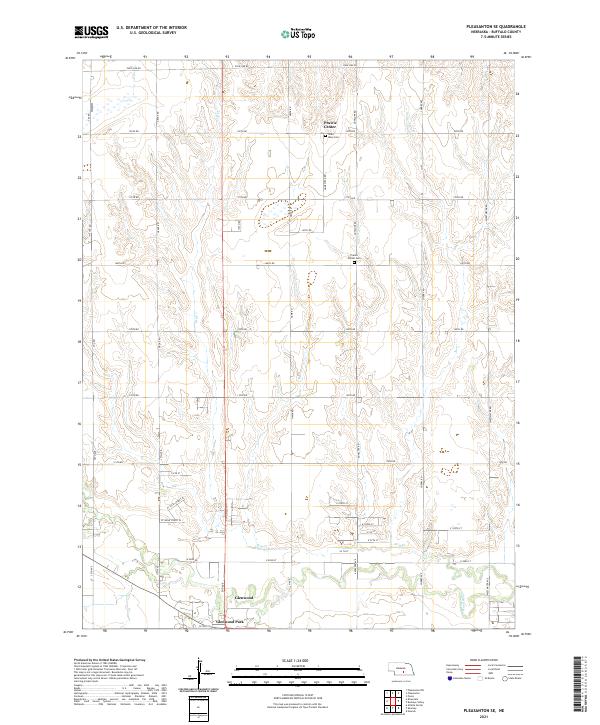 USGS Topographic Map – Pleasanton SE