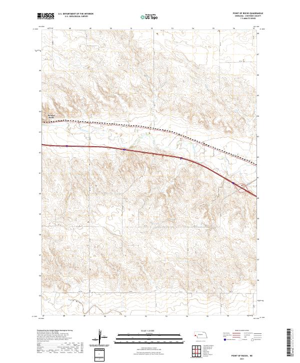 USGS Topographic Map – Point of Rocks