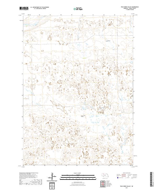 USGS Topographic Map – Pole Creek Valley